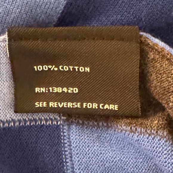 Carlisle Women’s Medium 2-Piece Cardigan Set Blue Gray Black Blocked Cotton - Picture 5 of 7